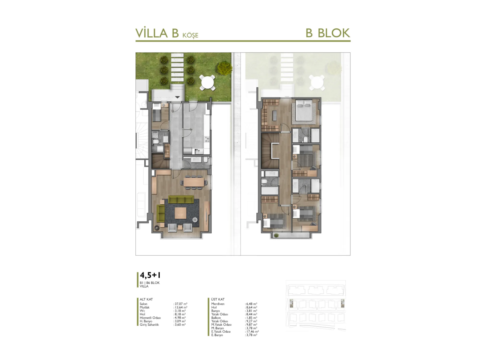 4,5+1, Villa B, Köşe