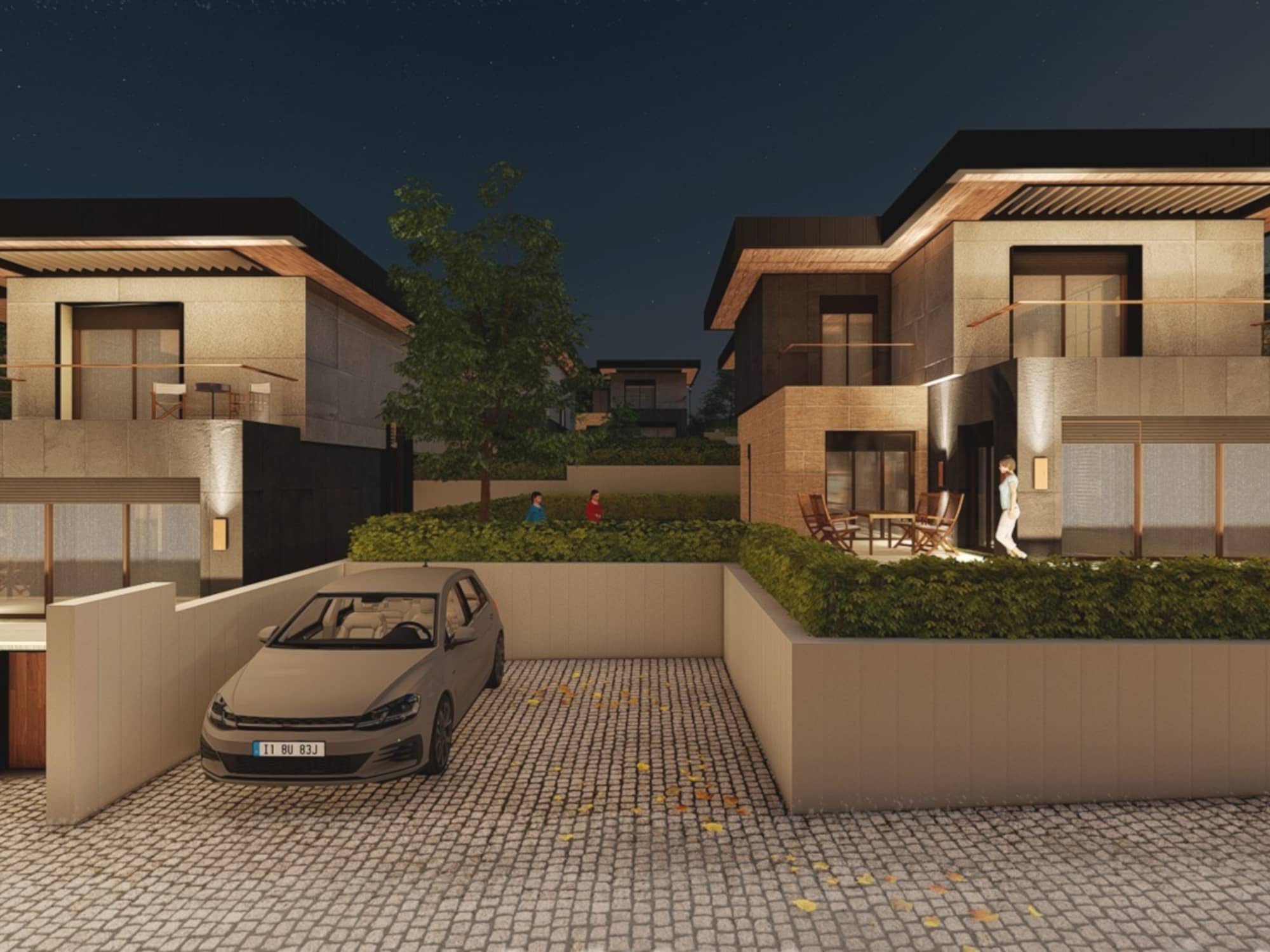Villaya Özel Otopark
