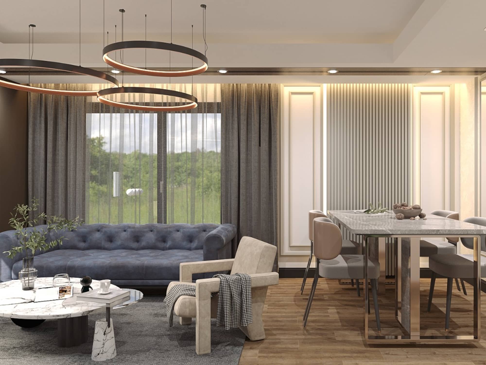 Salon ve Yemek Alanı
