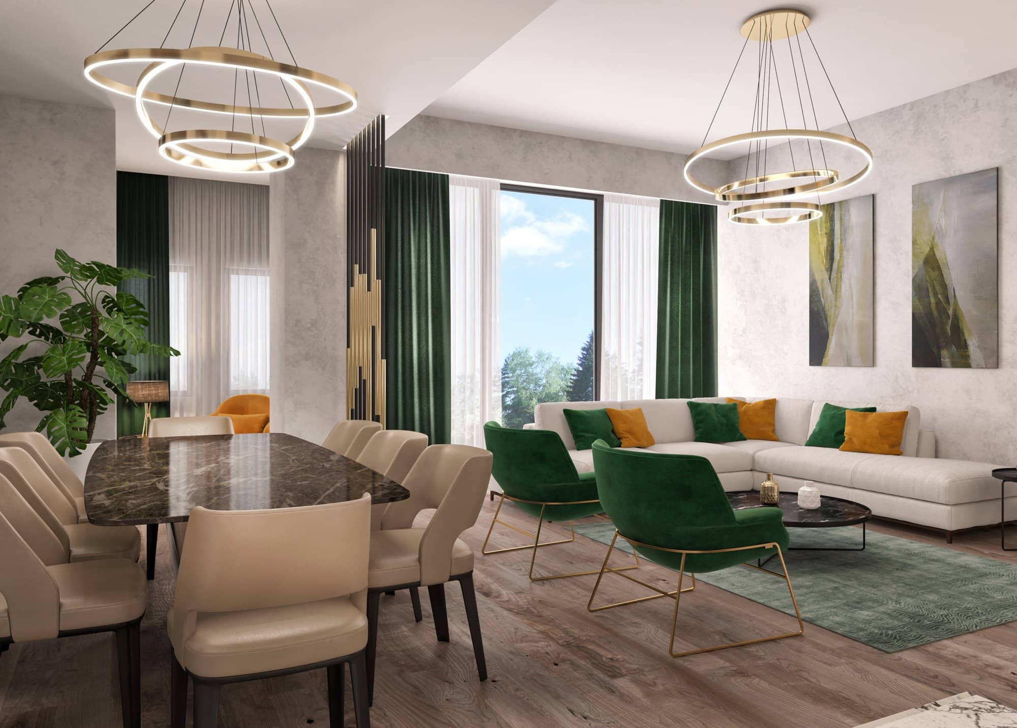 Salon ve Yemek Alanı