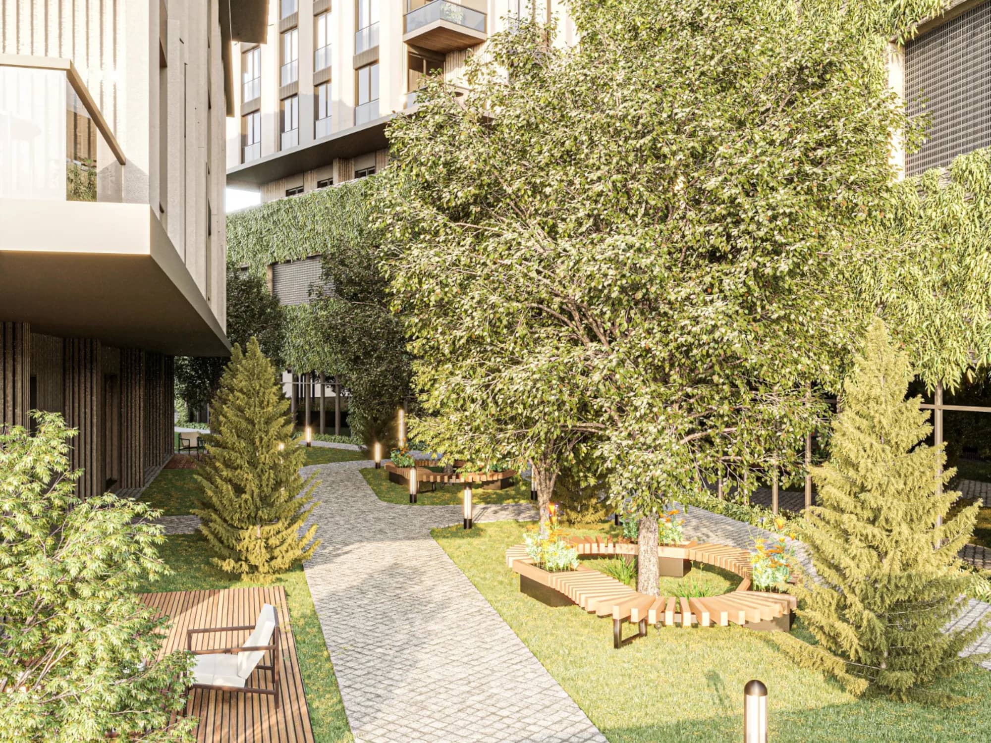 Peyzajlı Oturma Alanları